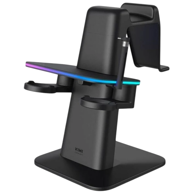 Soporte Vertical Kiwi Design QC03 RGB Carga magnética para Meta Quest 3/Quest 2/Quest PRO Negro Hover Image