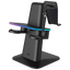 Soporte Vertical Kiwi Design QC03 RGB Carga magnética para Meta Quest 3/Quest 2/Quest PRO Negro