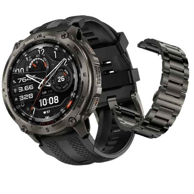 Kospet Tank T4 Special Edition Smartwatch 1,43" AMOLED 15 días GPS 10 ATM Black Hover Image