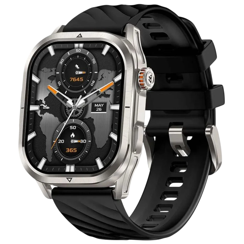 KOSPET Magic P10 Plata 1,96 pulgadas AMOLED GPS 13 días +180 deportes 5ATM IP69K Smartwatch