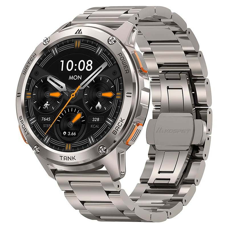 Smartwatch Kospet Tank T3 Edición Especial Rugged Plata - Reloj inteligente