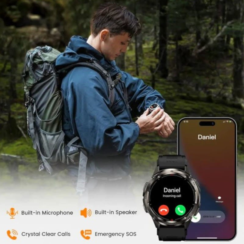 Smartwatch Kospet Tank T3 Ultra 2 Rugged Negro - Reloj inteligente
