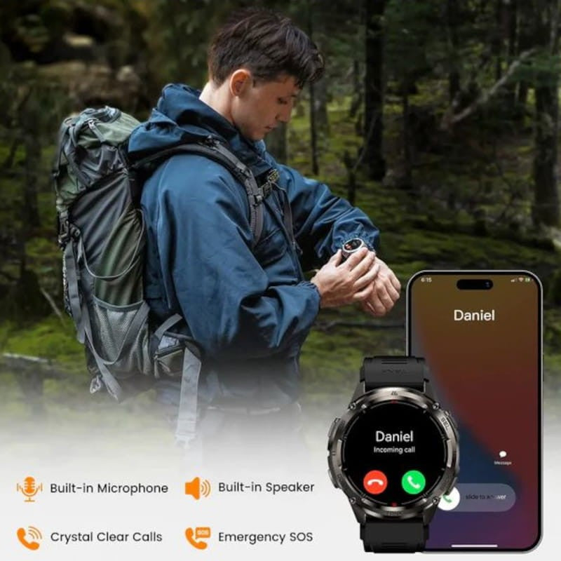 Smartwatch Kospet Tank T3 Ultra 2 Rugged Plata - Reloj inteligente