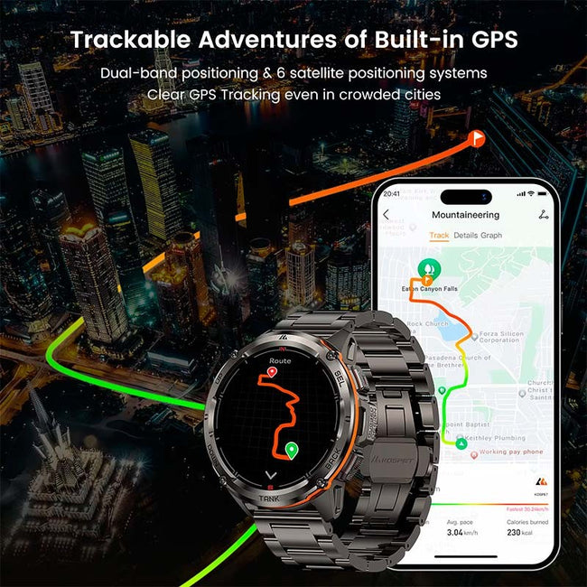 Smartwatch Kospet Tank T3 Ultra Edición Especial Rugged Negro - Reloj inteligente Main Image