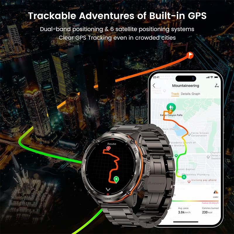 Smartwatch Kospet Tank T3 Ultra Edición Especial Rugged Negro - Reloj inteligente