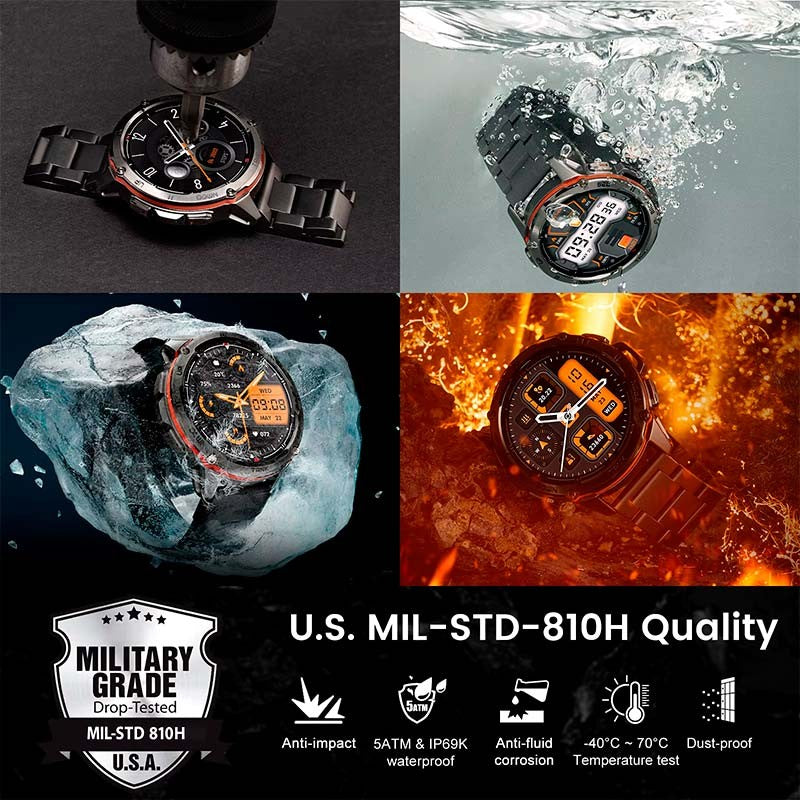 Smartwatch Kospet Tank T3 Ultra Edición Especial Rugged Negro - Reloj inteligente