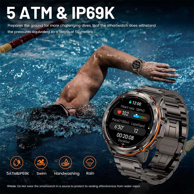 Smartwatch Kospet Tank T3 Ultra Edición Especial Rugged Negro - Reloj inteligente