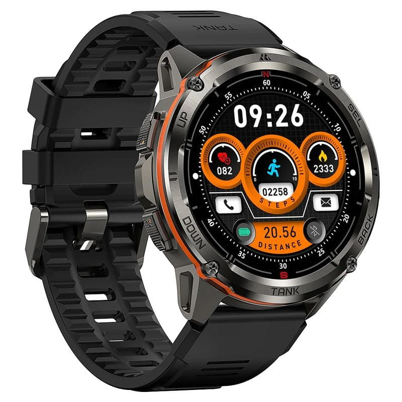 Smartwatch Kospet Tank T3 Ultra AMOLED compatible con satélites GPS Negro - Reloj inteligente