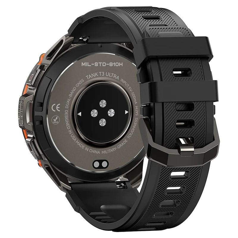Smartwatch Kospet Tank T3 Ultra AMOLED compatible con satélites GPS Negro - Reloj inteligente