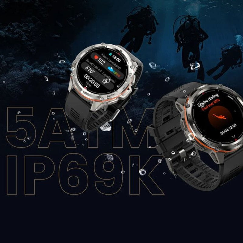 Smartwatch Kospet Tank T3 Ultra AMOLED compatible con satélites GPS Negro - Reloj inteligente