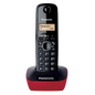 Panasonic KX-TG1611 Negro, Rojo - Teléfono inalámbrico DECT