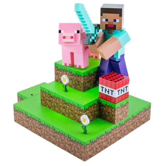 Lámpara Paladone Steve Diorama Minecraft Hover Image
