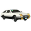 LD1801 AE86 1/18 2.4G (Gyro Version) Drift Blanco - Coche RC