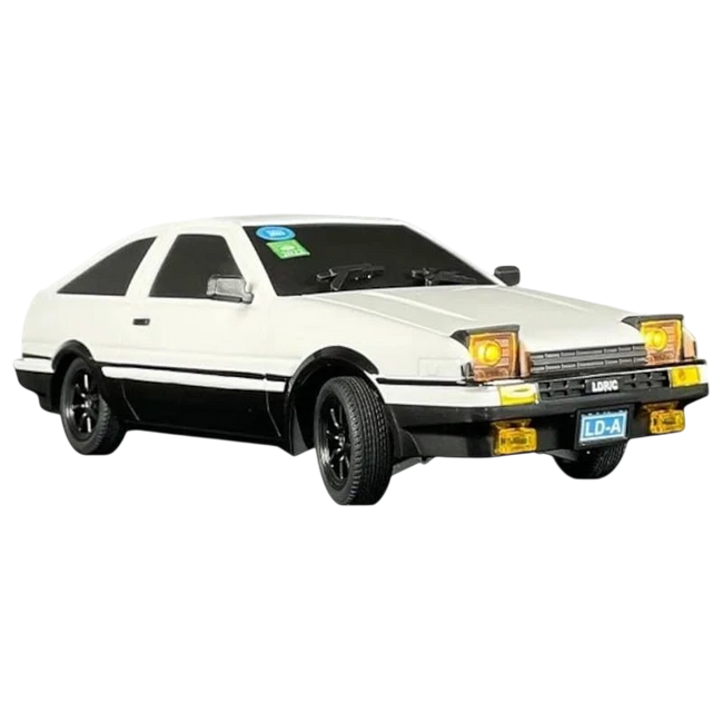 LD1801 AE86 1/18 2.4G (Gyro Version) Drift Blanco - Coche RC Hover Image