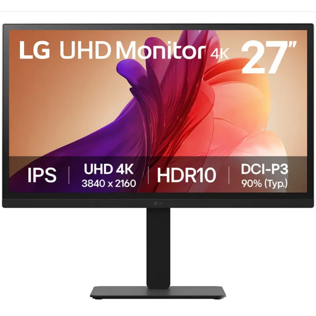 LG 27BA45U-B pantalla para PC 68,6 cm (27") 3840 x 2160 Pixeles 4K Ultra HD Negro Hover Image