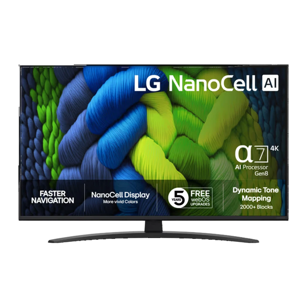 LG 43NANO82A6B.AEU 43 pulgadas 4K NanoCell HDR10 webOS Smart TV
