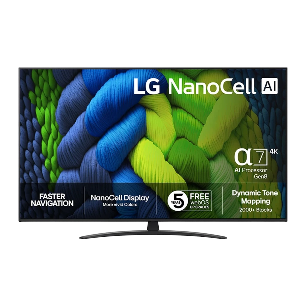 LG 50NANO82A6B.AEU 50 pulgadas 4K NanoCell Dolby Vision webOS Smart TV