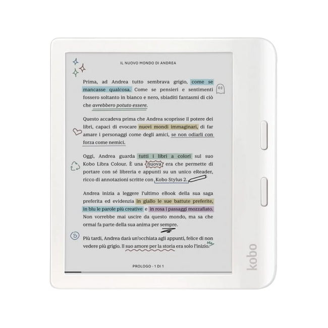 Rakuten Kobo Libra Colour 32 GB Wifi Blanco - Lector de libros electrónicos Hover Image