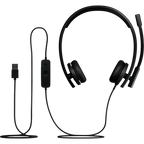 Logitech Auriculares H570e Stereo MS USB-A / 981-001430 Negro