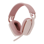 Logitech Zone Vibe 100 Headset full size Bluetooth wireless rose