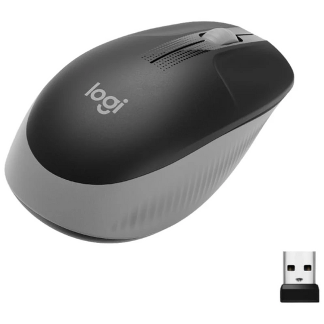 Logitech M190 Inalámbrico 1000 DPI Negro Gris Hover Image