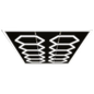 Luz hexagonal SS-HX-C202 LED Blanca - Luz para techo
