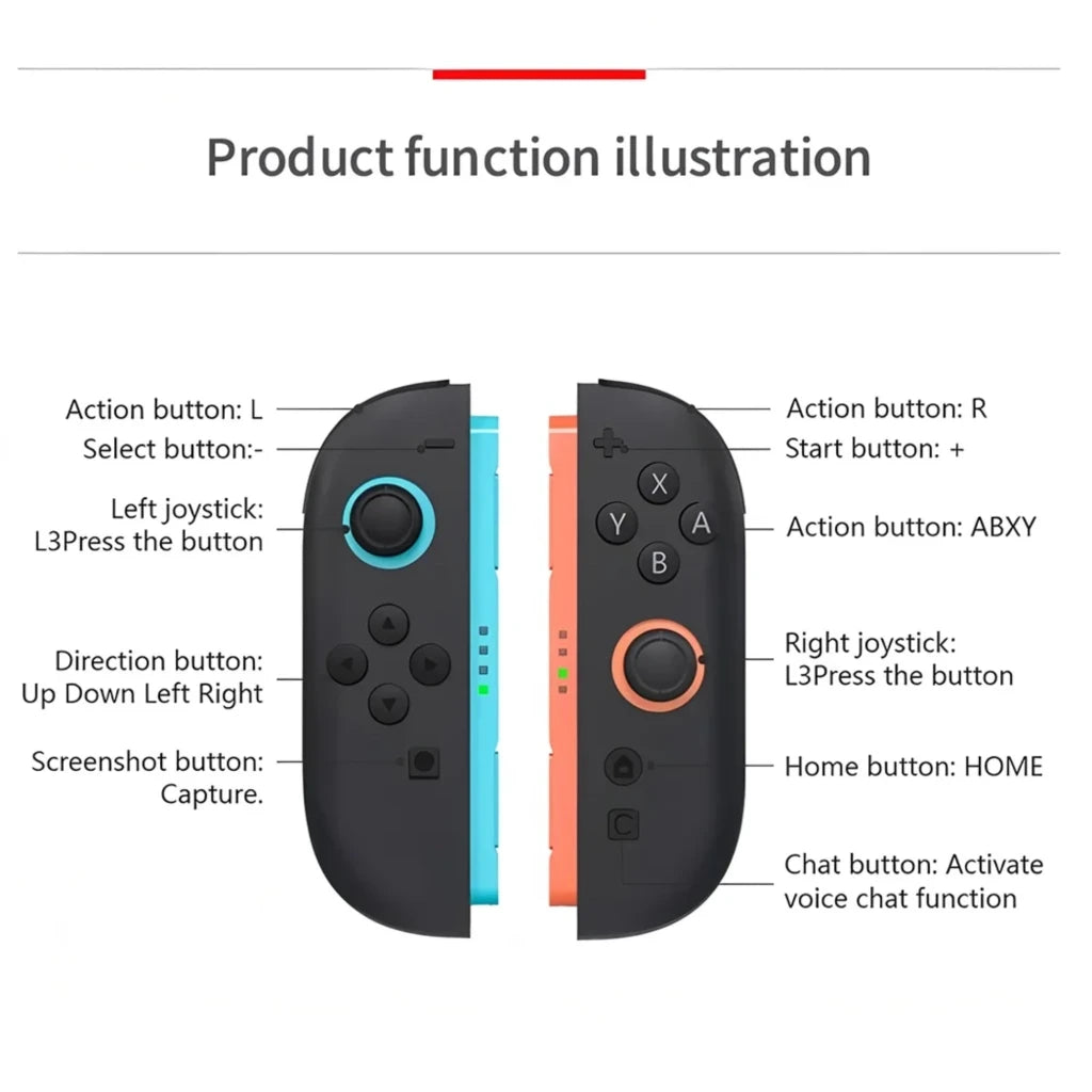 Mando J-C Magnetic Set Izq/Dcha Lavanda/Turquesa S2 compatible Switch 2