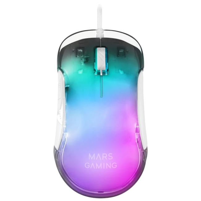 Mars Gaming MMGLOWW USB RGB 12800 DPI Blanco Hover Image