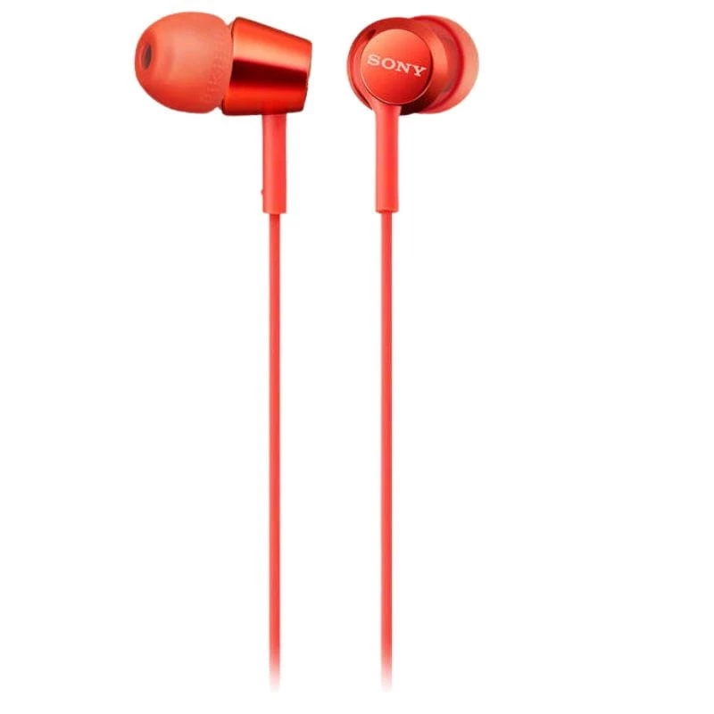Sony MDR-EX155AP Rojo con micrófono Auriculares