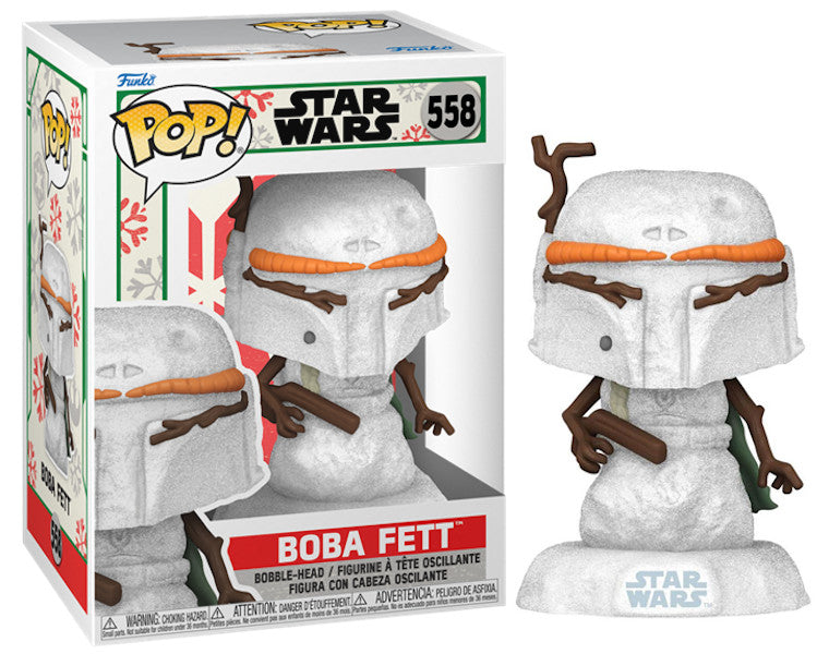 Figura Funko Pop! Star Wars Holiday Snowman: Boba Fett (558)
