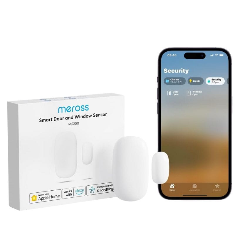 Meross MS200H HomeKit Blanco - Sensor de puertas y ventanas