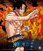 Cuadro 3d One Piece (brothers Burning Rage)