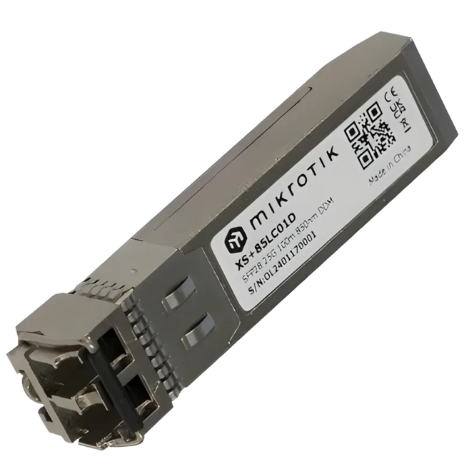 Módulo transceptor de red Mikrotik XS+85LC01D Fibra óptica 25000 Mbit/s SFP28 850 nm Hover Image