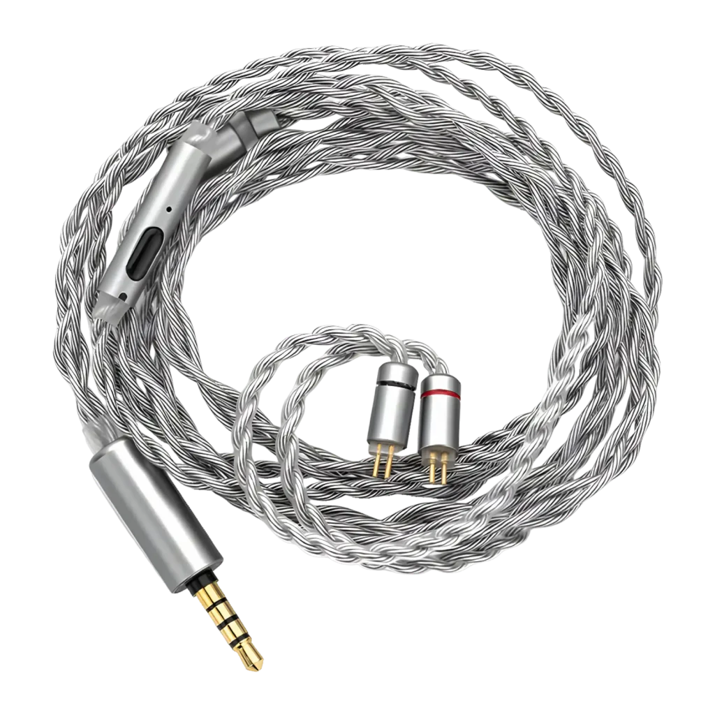 Cable Moondrop MC2 Jack 3.5mm a 2-Pin 0.78mm 1.2m Con Micrófono