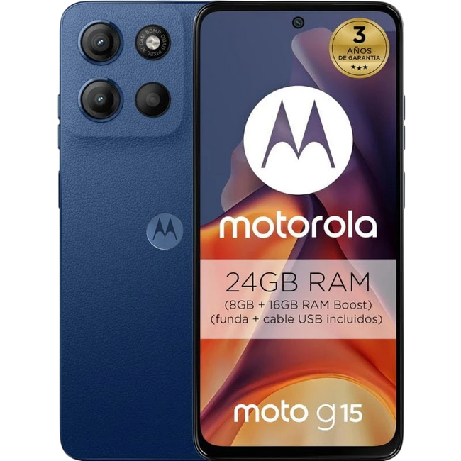 Motorola Moto G15 4G 8GB/512GB Sea Blue Hover Image