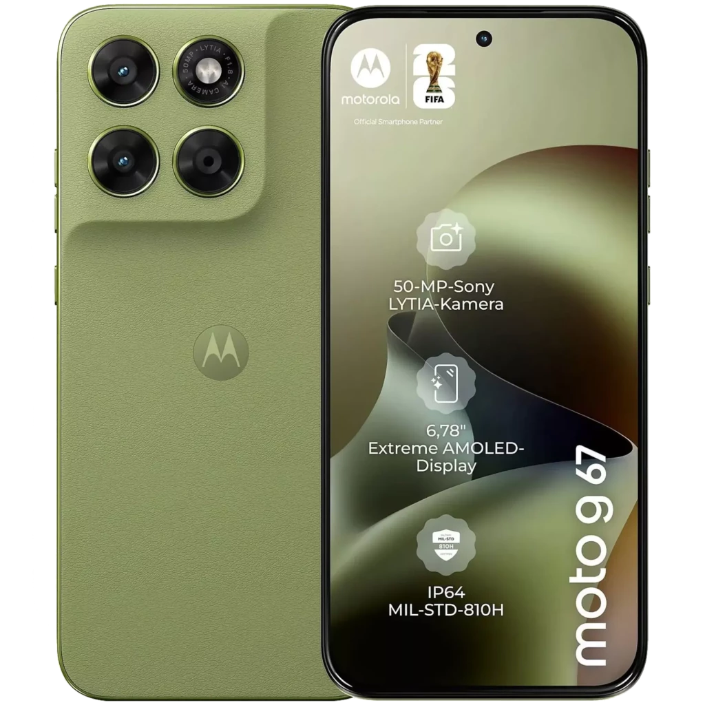Motorola Moto G67 5G 256GB Nile Pantalla Extreme AMOLED de 6.78" 4GB de RAM Cámara dual de 50 Mpx
