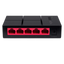 Mercusys MS105G 5 Puertos Gigabit 10 Gbps Plug & Play Negro / Rojo