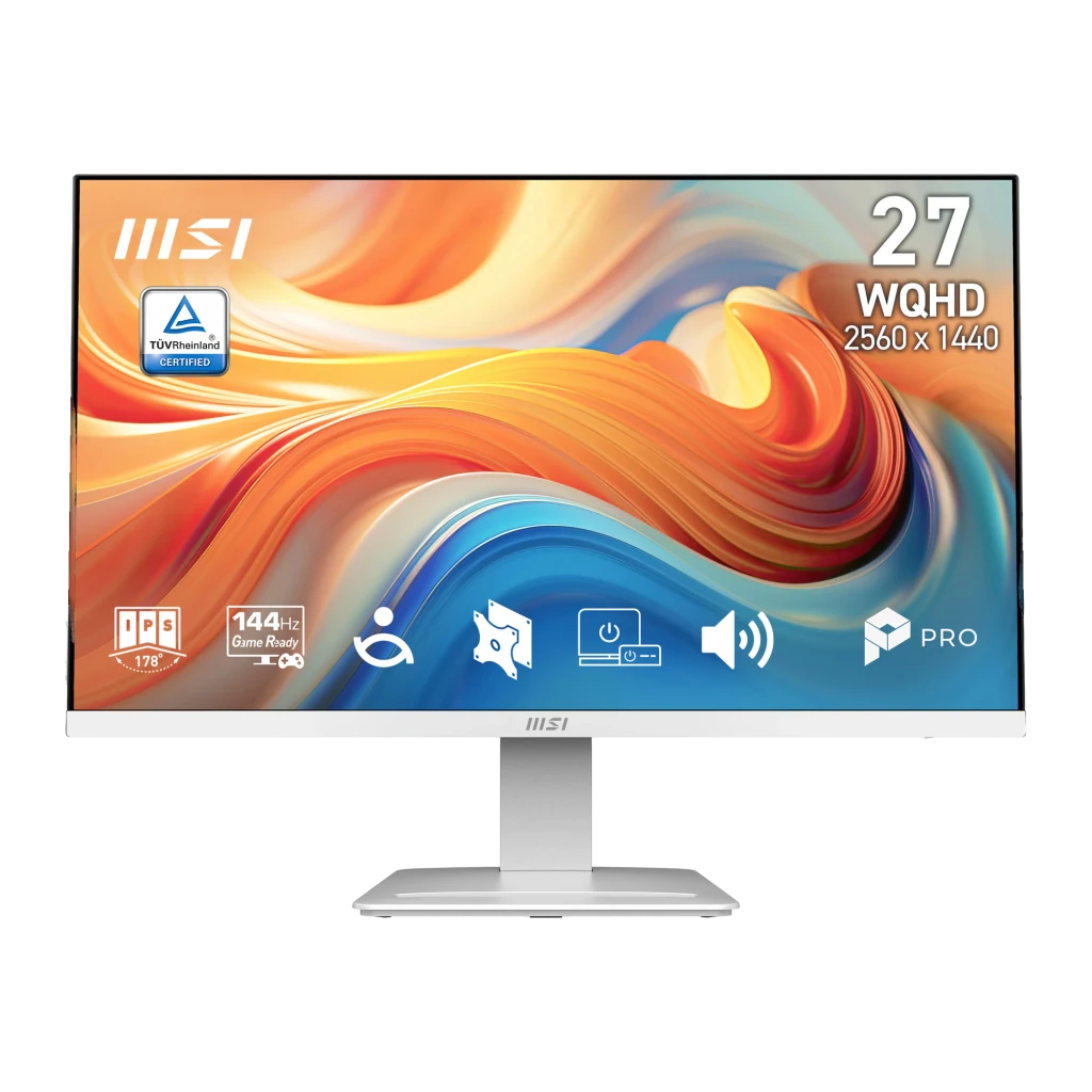 Monitor MSI Pro MP273QW E14 27 pulgadas 144Hz QHD 2560x1440 IPS 4ms GTG Blanco
