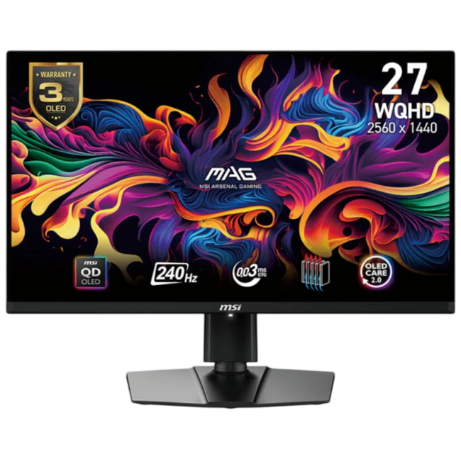 MSI MAG 271QPXDE E2 27" QHD QD-OLED 240 Hz Negro Hover Image