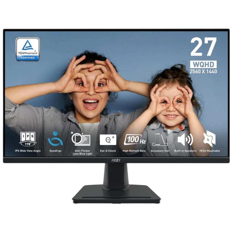 MSI Pro MP275Q 27 2K QHD IPS 100 Hz Negro