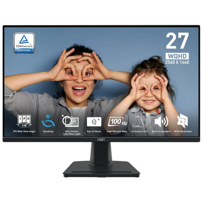 MSI Pro MP275Q 27 2K QHD IPS 100 Hz Negro Hover Image