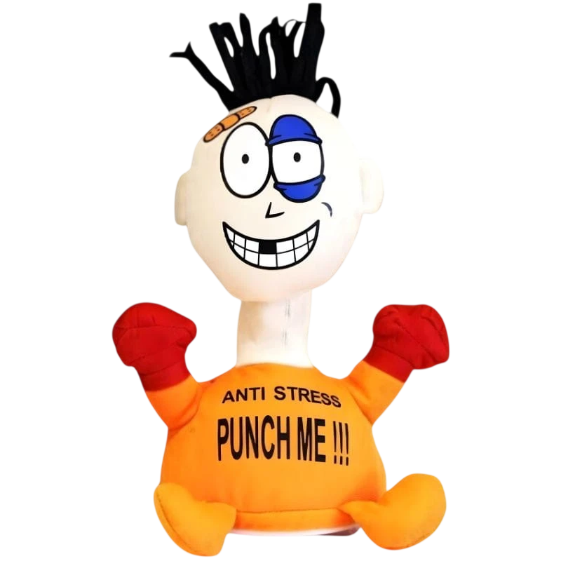 Mueco Pablo Anti Stress "Punch Me" Naranja