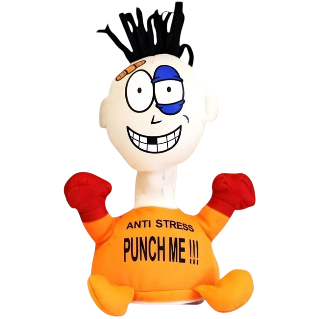 Mueco Pablo Anti Stress "Punch Me" Naranja Hover Image