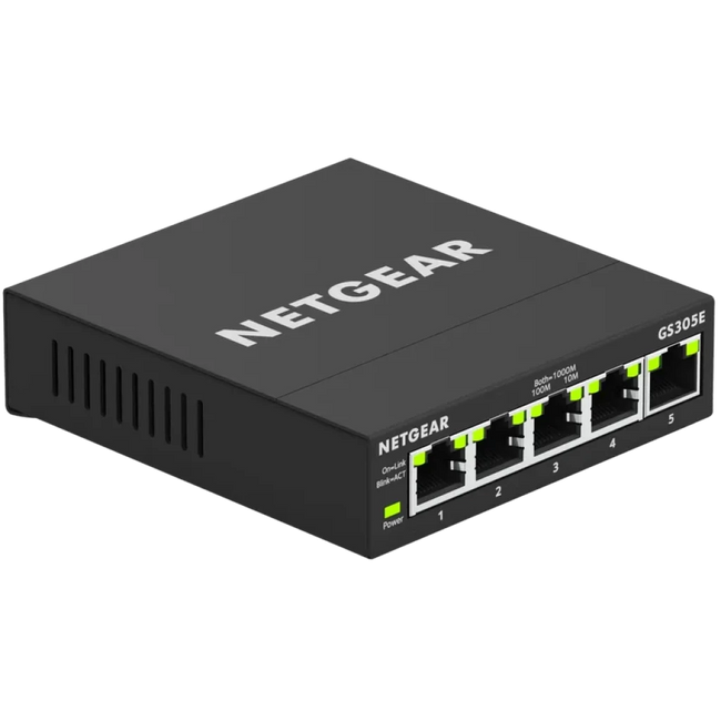 NETGEAR GS305E - Switch Gestionado Gigabit Ethernet 5 puertos Hover Image