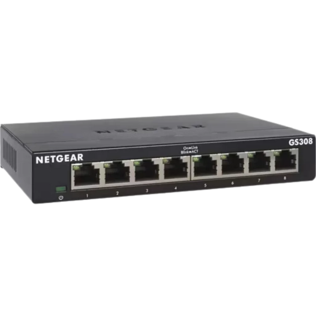 NETGEAR GS308-300PES - Switch no administrado L2 8 puertos Gigabit Ethernet Hover Image