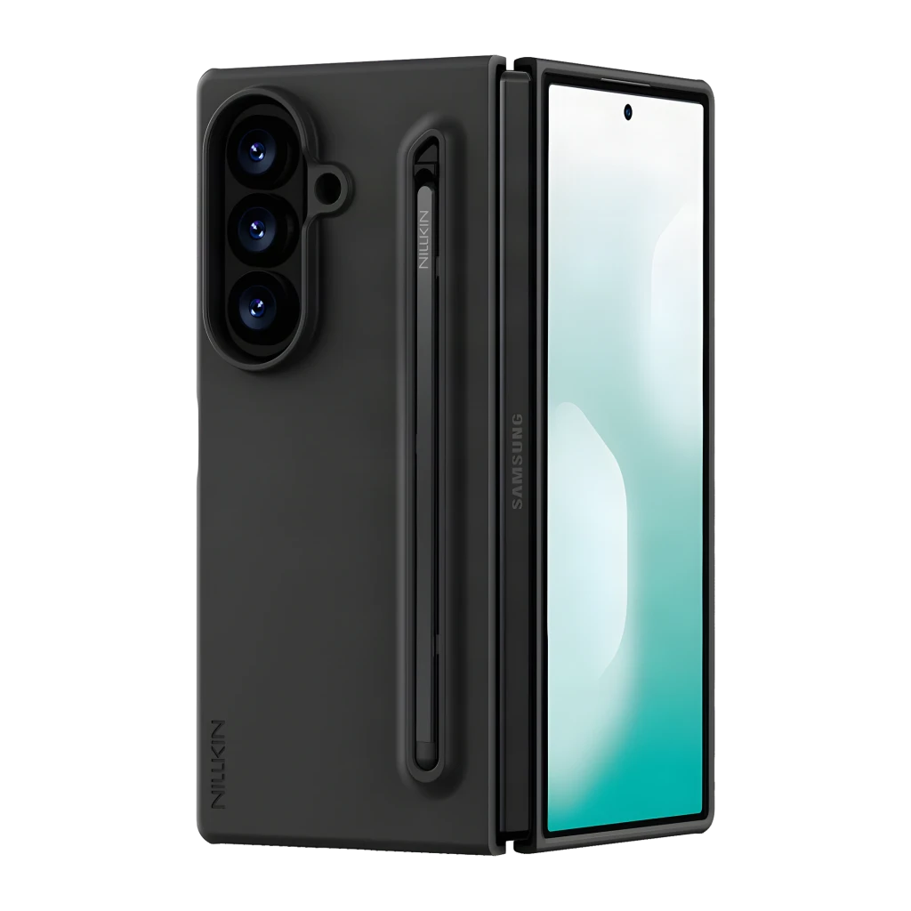 Funda para smartphone Nillkin Flex Pure Fold Pen Slot Negro Silicona líquida + PC