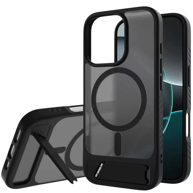 Nillkin Funda Magnética con Soporte para iPhone 16 Pro Max - Negro Hover Image