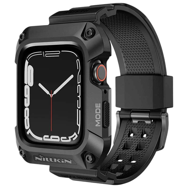 Nillkin Carcasa+Correa DynaGuard Apple Watch 45mm Negro - Compatible con Apple Watch 7/8