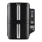 Ninja Double Stack 2-level hot air fryer SL300EU (black, 2,470 watts, 2 baskets each 3.8 liters)
