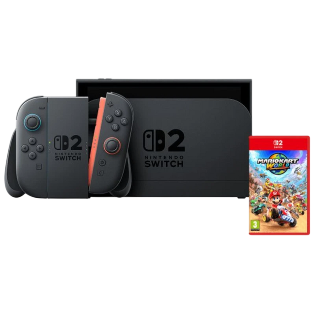 Nintendo Switch 2 + Mario Kart World Hover Image